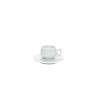 Lidò taza de café con platillo porcelana blanca cl 7,5