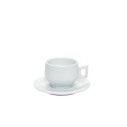 Lidò taza y platillo cappuccino porcelana blanca cl 19