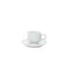 Tasse à café royale avec assiette en porcelaine blanche cl 9