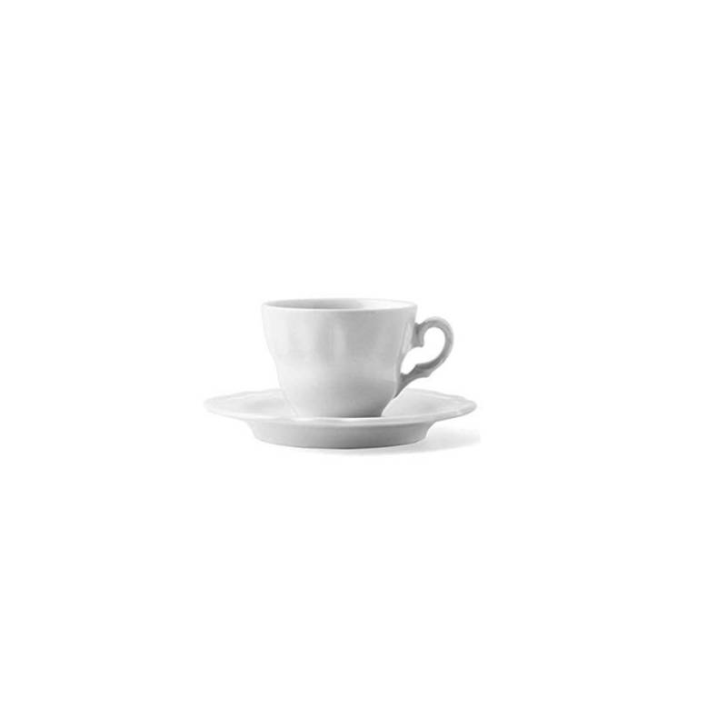 Taza de tapa vienesa con platillo