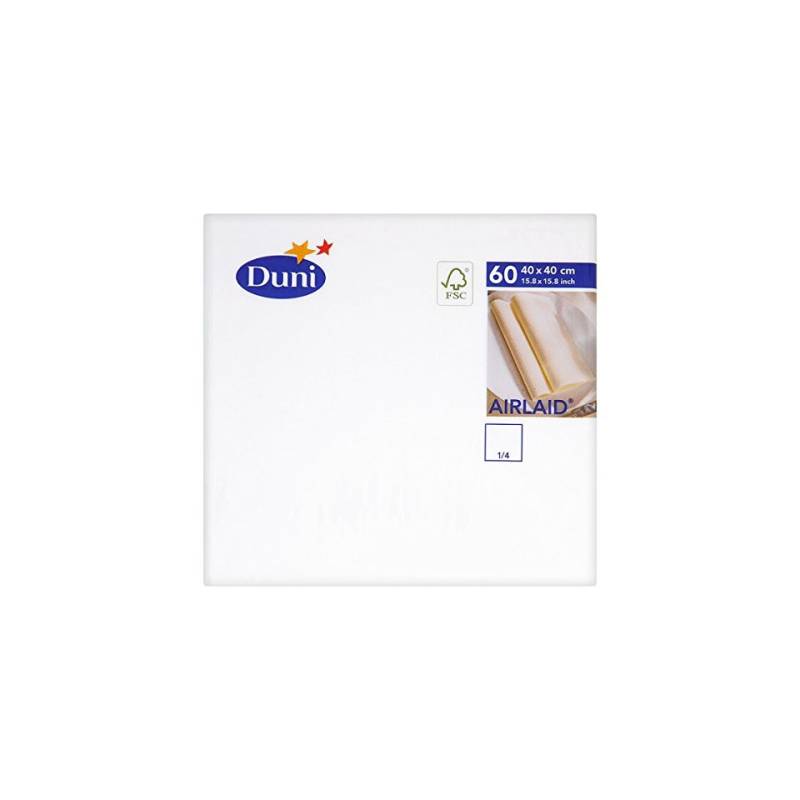 Duni DuniSoft Bio servilleta blanca 40x40 cm