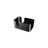 Support de bar en plastique noir 24x15 cm