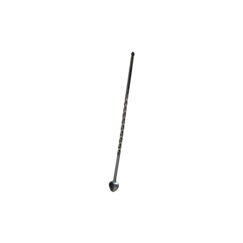 Cuillère de bar à cœur en acier inoxydable 24 cm