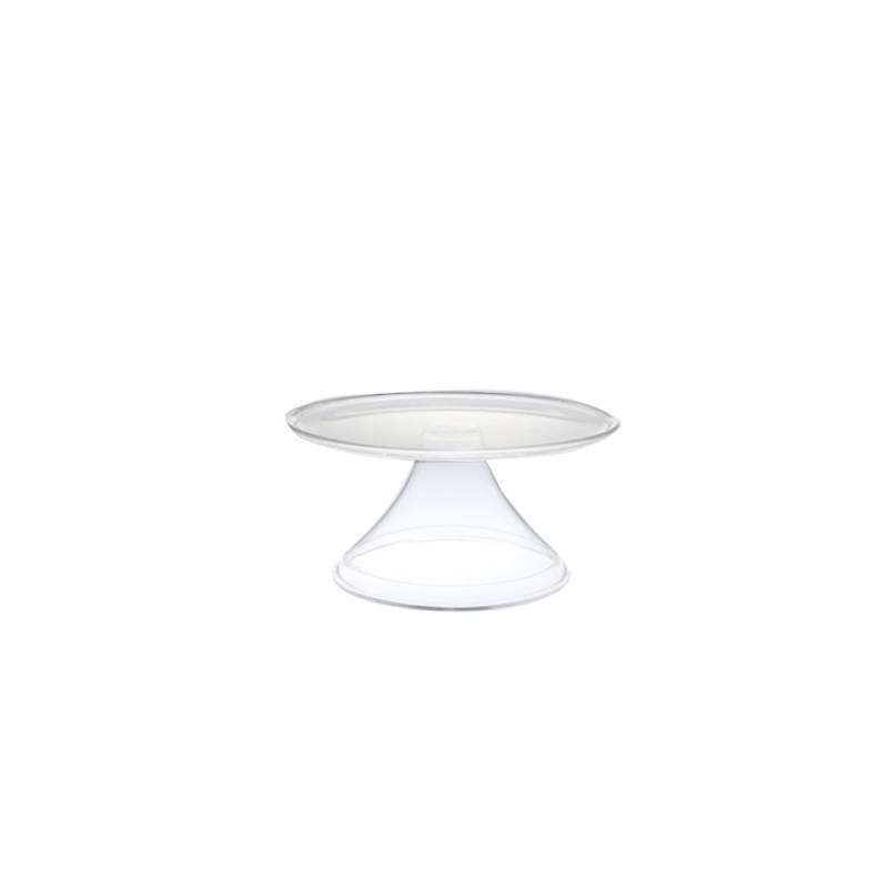 Soporte para tartas redondo transparente pequeño