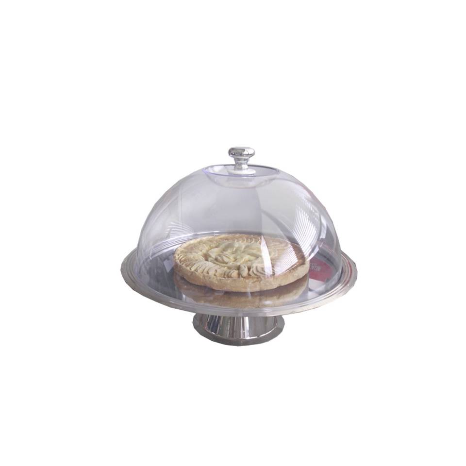 Elévateur en acier inoxydable avec dôme transparent 25 cm