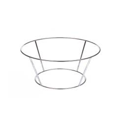 Soporte plano de alambre de hierro cromado 28x20x10 cm