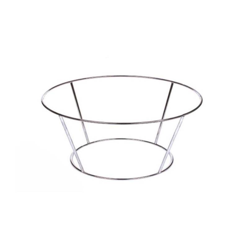 Soporte plano de alambre de hierro cromado 28x20x10 cm