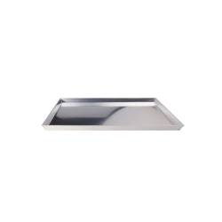 Plateau à pizza rectangulaire en aluminium 45 cm