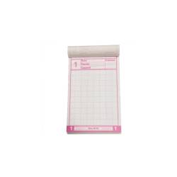 Commandes 3 x feuilles de copie rouge et blanche 15x8,5 cm
