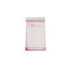 Commandes 3 x feuilles de copie rouge et blanche 15x8,5 cm