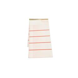 Débordement blanc et rouge 5 couleurs unicolore