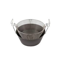 Freidora de hierro con cesta 30 cm