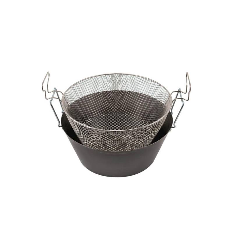 Freidora de hierro con cesta 30 cm