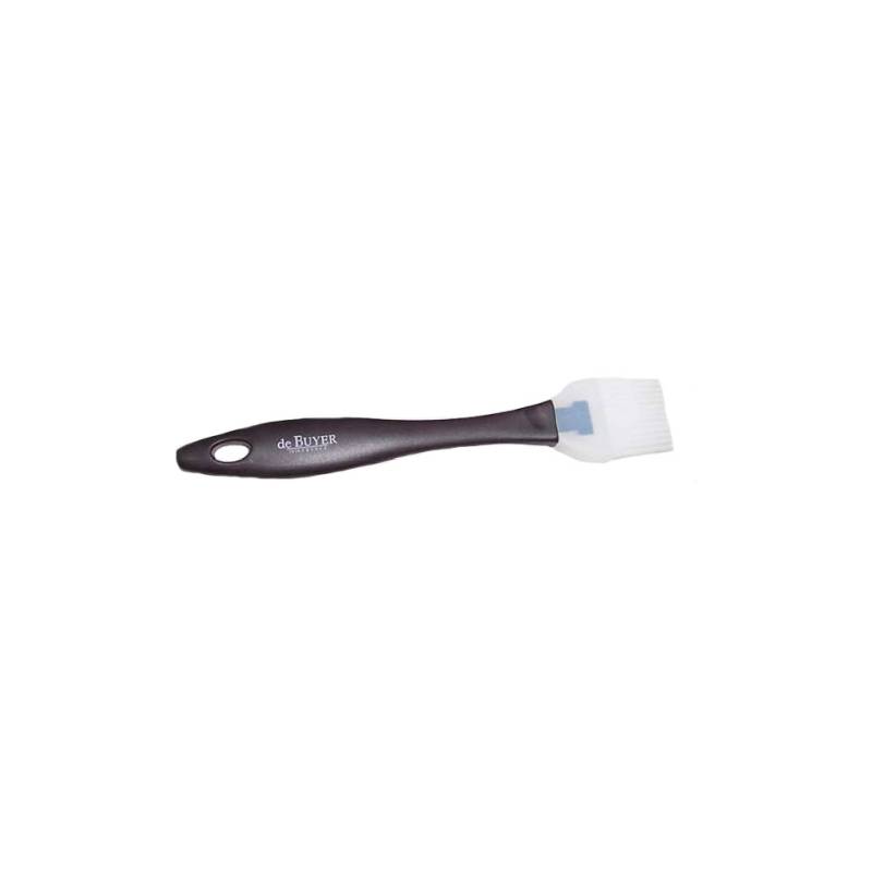 De Buyer brosse en silicone noire 19,5 cm