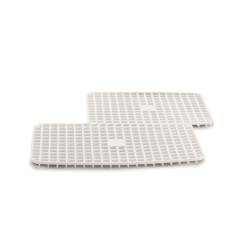 Alfombrilla versa de plástico blanca 60x40 cm