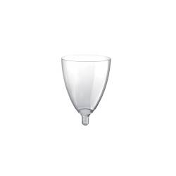 Gold Plast transparent Wein Wasser Kelch cl 18