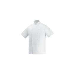Veste de chef de sécurité Egochef coton taille S demi-manche blanc