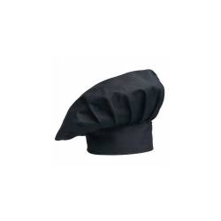 Egochef toque classique polyester coton noir