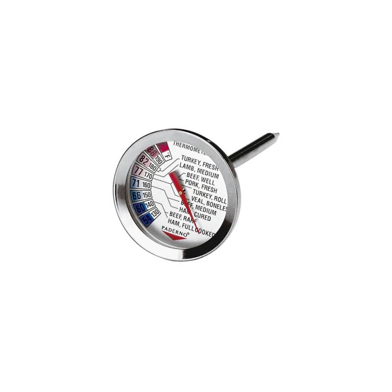 Thermomètre à viande en acier inoxydable +54 à +88°C