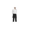 Egochef 40x70cm delantal de mostrador negro con bolsillo