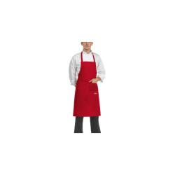Apron with bib and pocket Egochef red cm 90x70