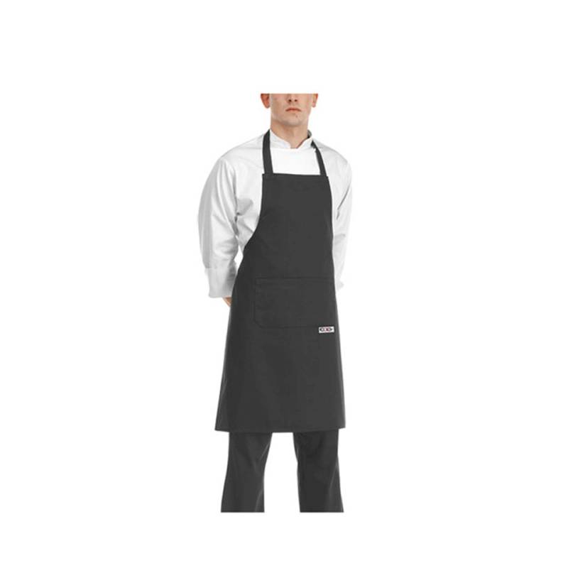Tablier avec bavette et poche Egochef 90x70cm noir