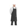 Tablier avec bavette et poche Egochef 90x70cm noir
