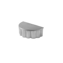 Molde para tartas festoneado de acero inoxidable 9,2x5,3x3,2 cm