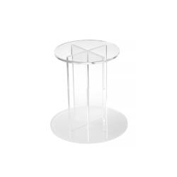 Contrahuella redonda de plexiglás transparente cm 15x14,5