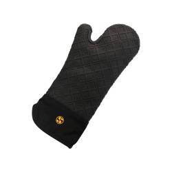 Guante de cocina gastro de silicona y algodón negro cm 38