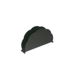 Porte-serviettes Cloud en acier inoxydable noir