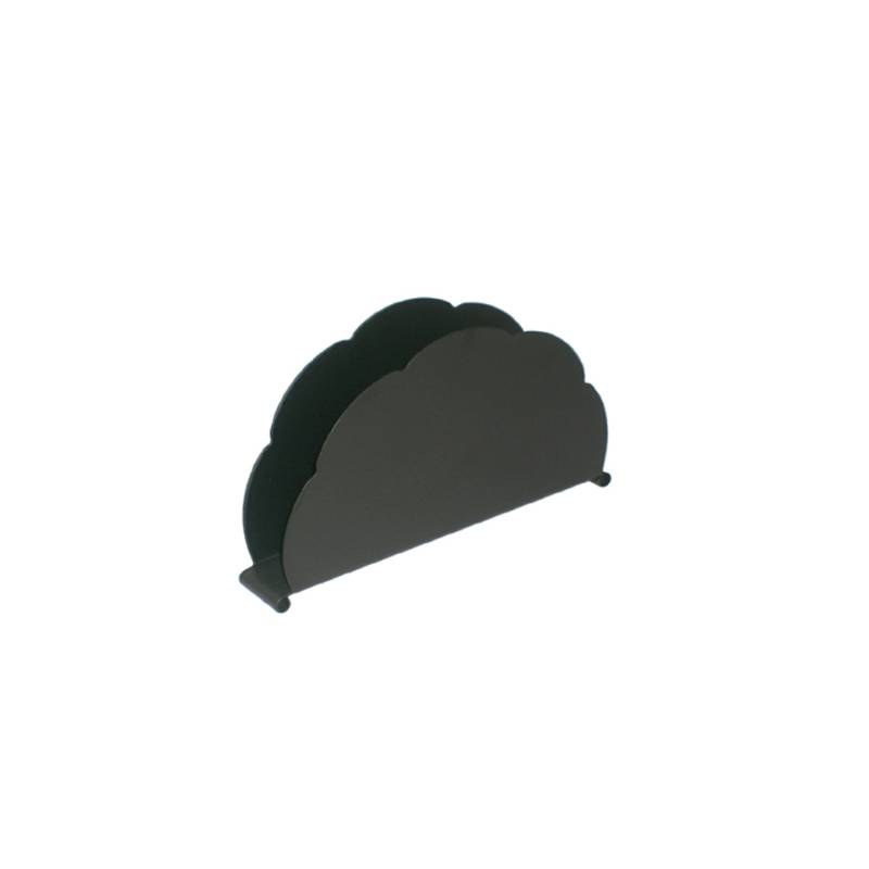 Servilletero Cloud de acero inoxidable negro