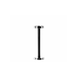 Columna cubitera de acero pintada de negro 67 cm