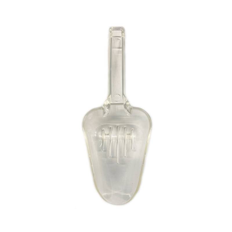 Cuchara para hielo de plástico transparente 8 oz.