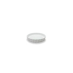 Molde de porcelana blanca festoneado cm 31x4,5