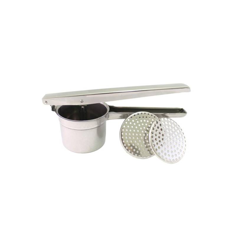 Pasapurés con 2 discos de acero inoxidable cm 26,5