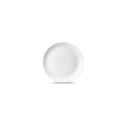 Assiette plate en céramique vitrifiée Evolve Churchill blanc 21,7 cm