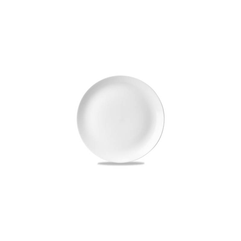 Assiette plate en céramique blanche vitrifiée Evolve Churchill 26 cm