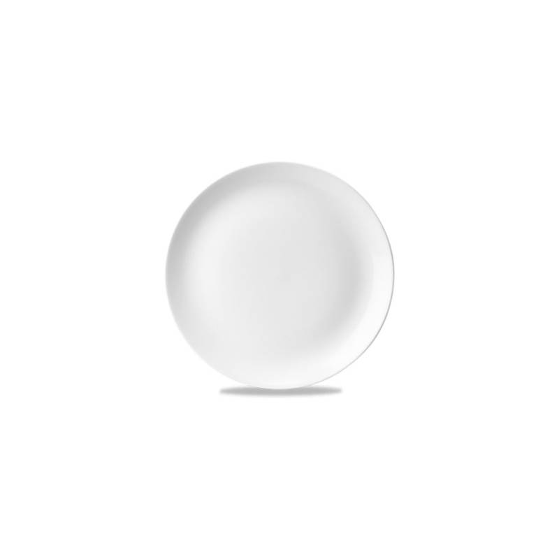 Evolve Churchill plato llano de cerámica vitrificada blanca 29 cm