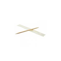 Palillos de madera en bolsa individual dos puntas cm 6.5