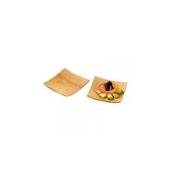 Soucoupe ronde jetable Krabi bambou tressé cm 6