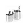 Portacucharas grande de acero inoxidable cm 10x9,3