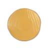 Novelty Home Assiette plate méditerranéenne en céramique jaune 27.5 cm