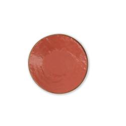 Mediterraneo Novelty Home assiette plate en céramique orange 20 cm