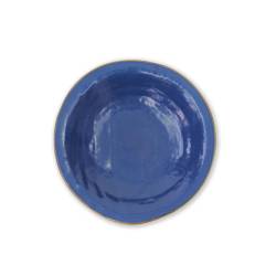 Piatto fondo Mediterraneo Novità Home in ceramica blu cm 24