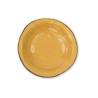Novelty Home Assiette creuse méditerranéenne en céramique jaune cm 24