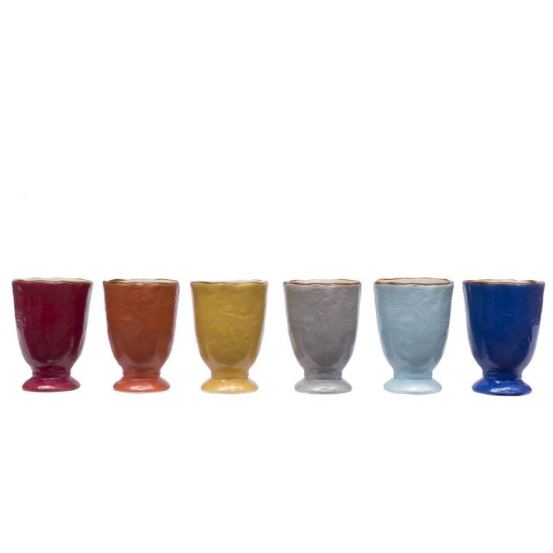 Bicchiere Mediterraneo Novità Home in ceramica colorata cl 30