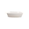 Plato rectangular Cordonata porcelana blanca cm 40x30x10