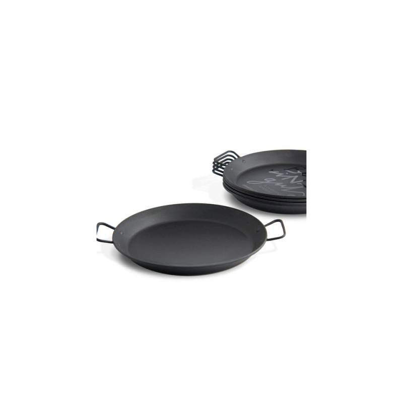 Mini paellera negra 100% plástico Chef 18 cm