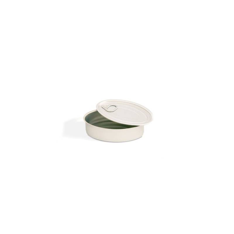 Boîte ovale en aluminium 100% Chef avec couvercle